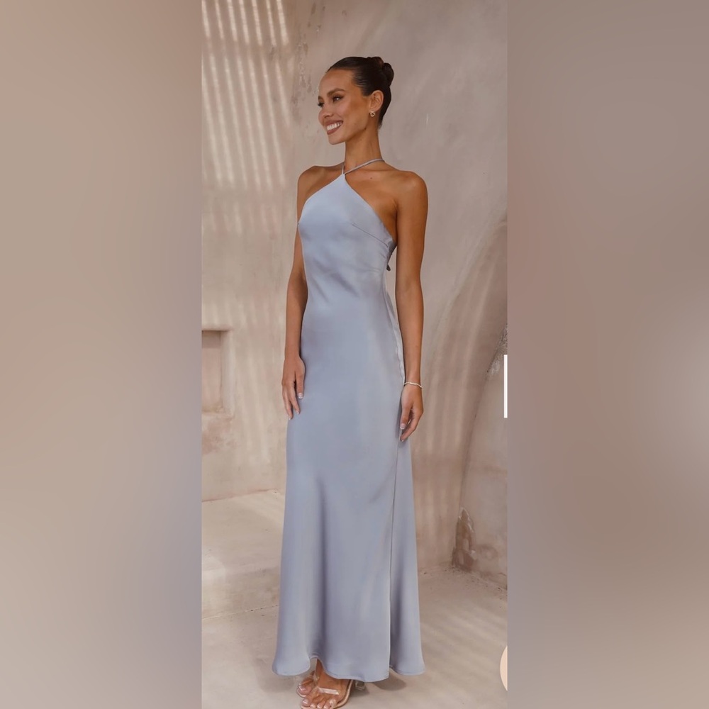 Chiara Maxi Dress - Steel Blue